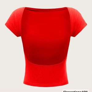 Red Women's Crop Top